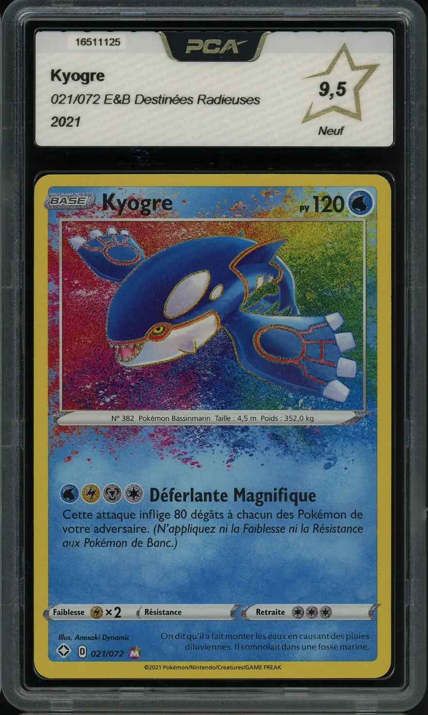 PCA 9.5 Kyogre Holo