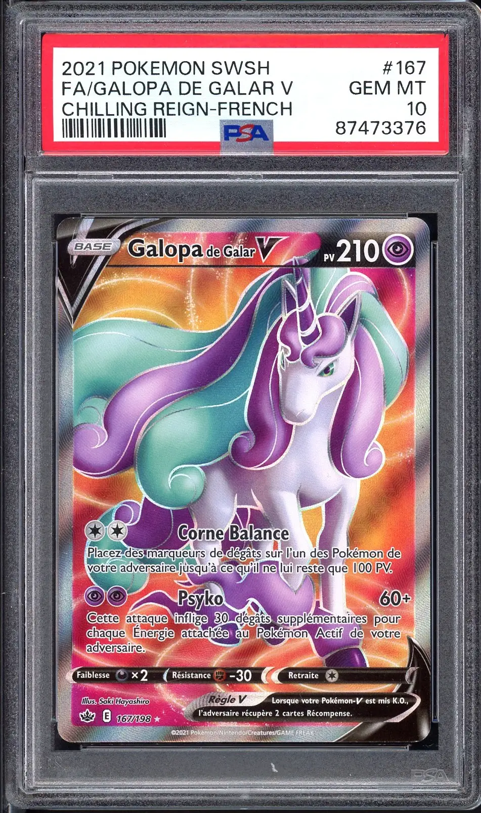 PSA 10 Galopa de Galar V