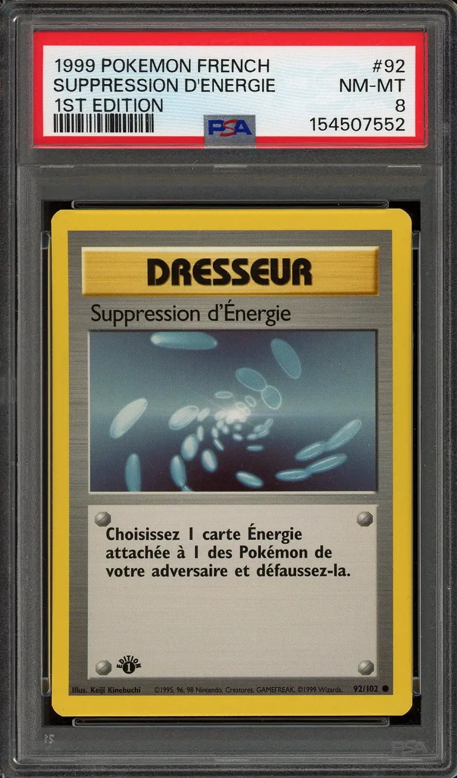 PSA 8 Suppression d'Energie