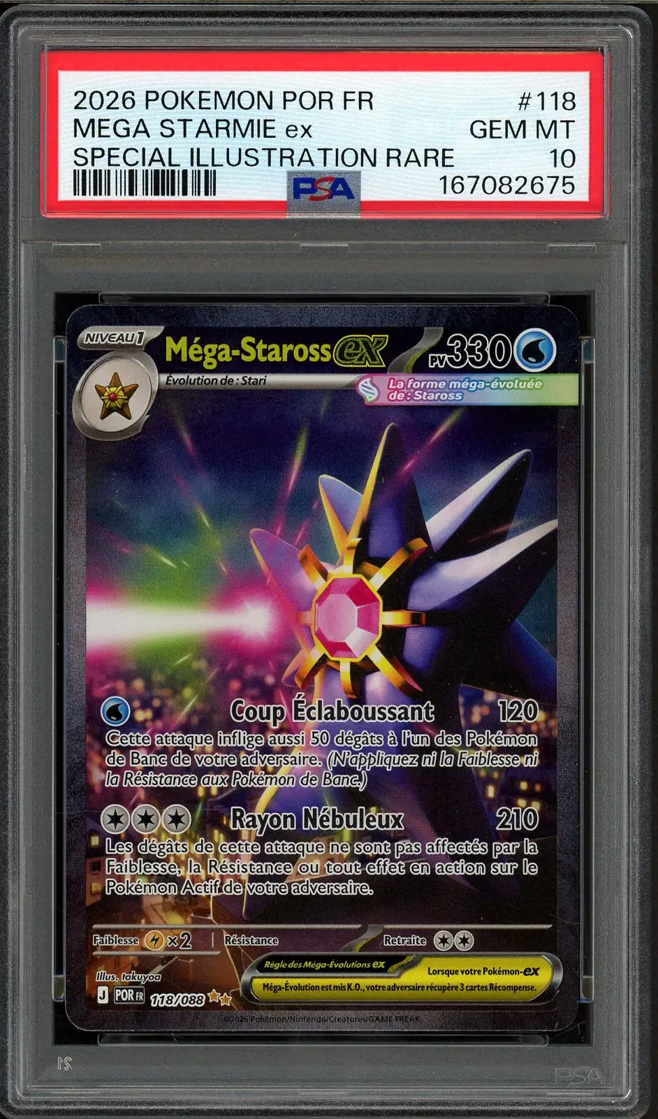 PSA 10 Méga-Staross Ex
