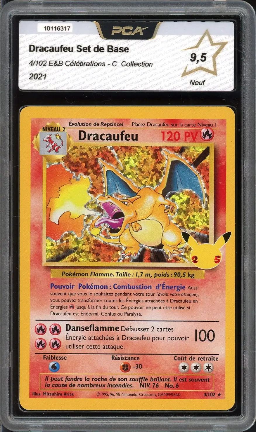 PCA 9.5 Dracaufeu Holo