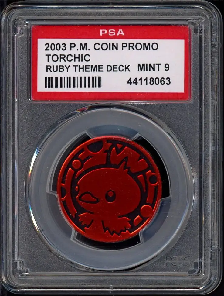 PSA 9 Torchic Coin Promo