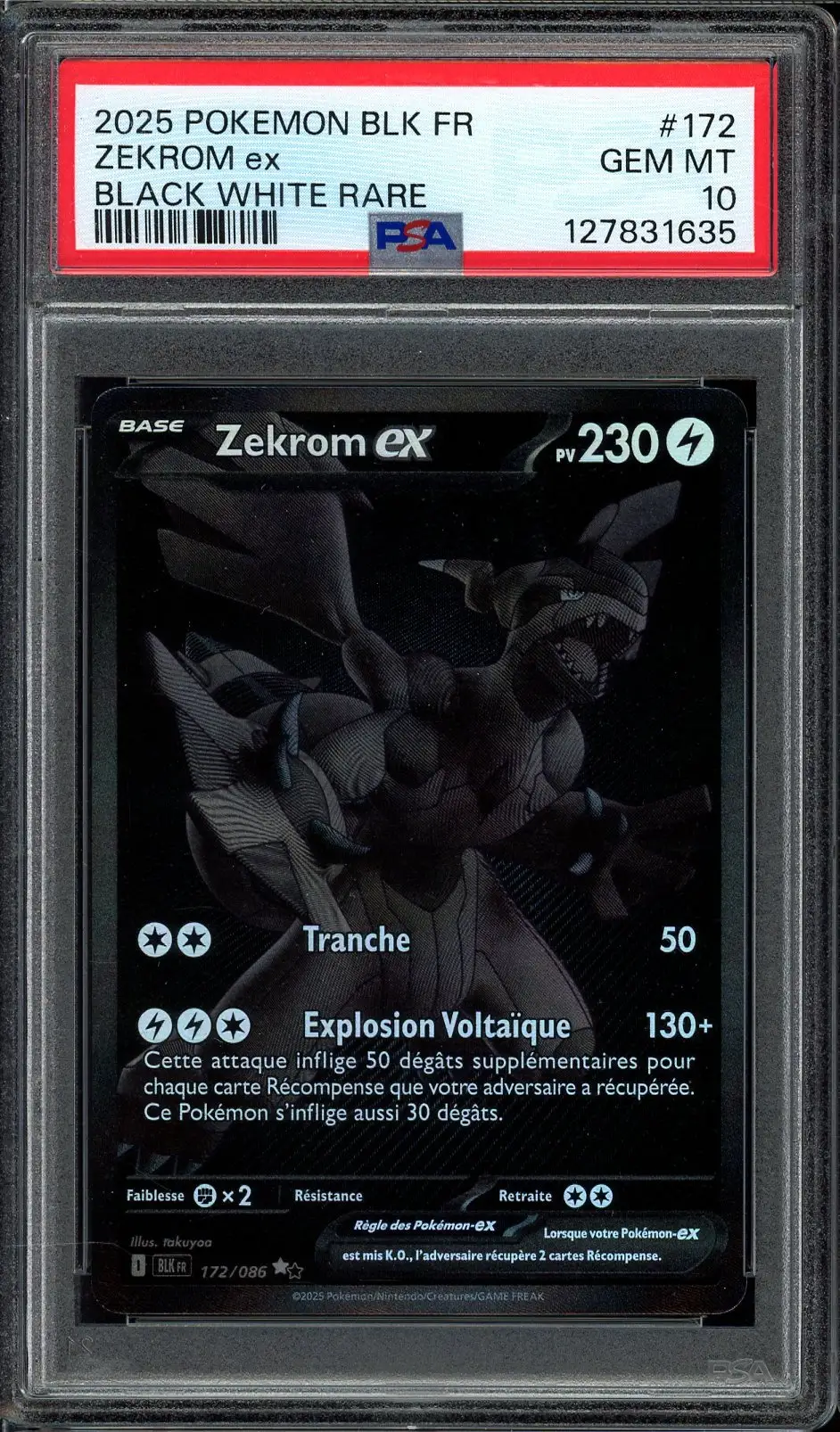 PSA 10 Zekrom Ex