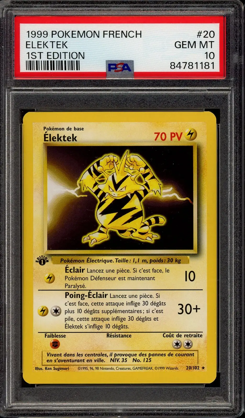 PSA 10 Elektek