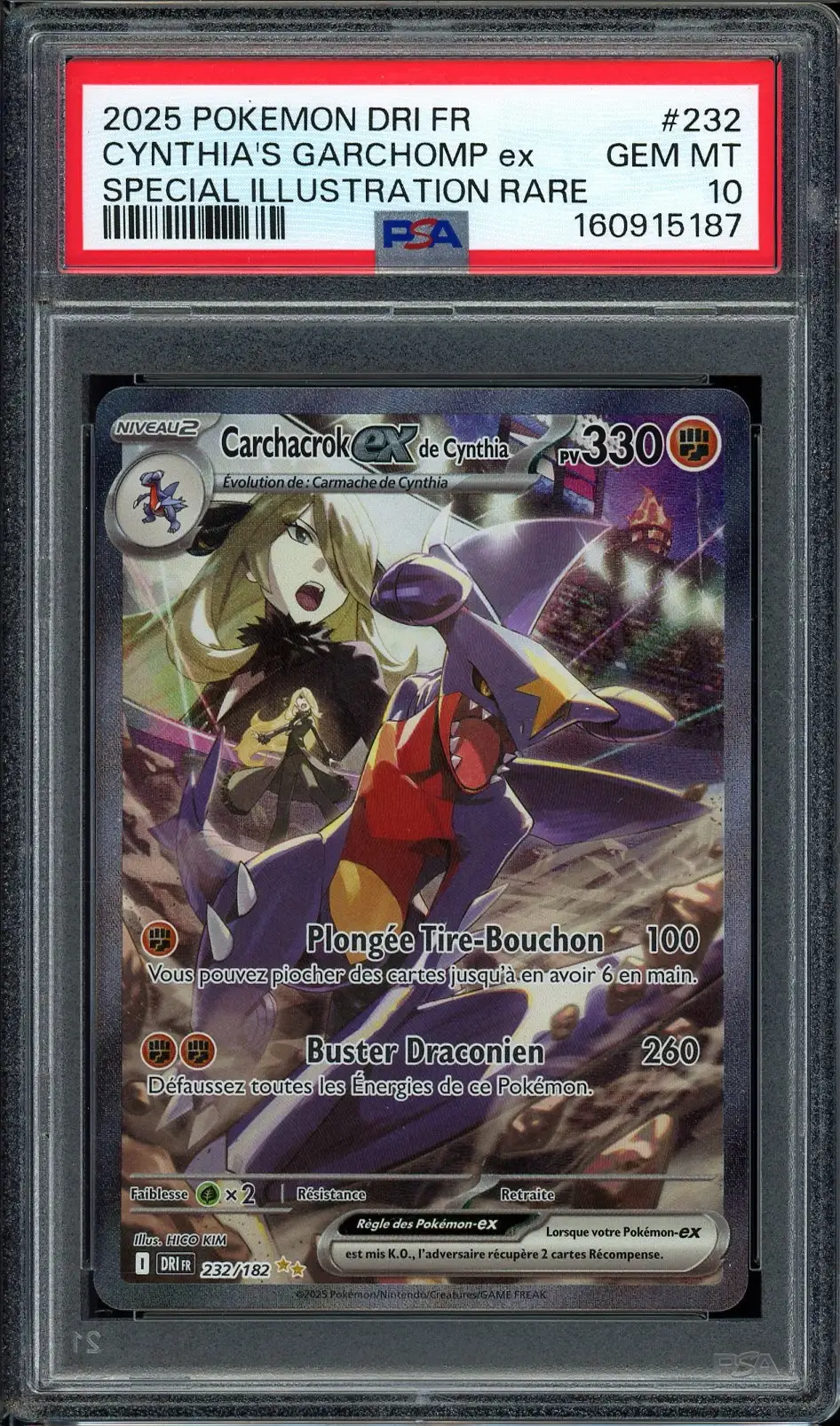 PSA 10 Carchacrok Ex de Cynthia