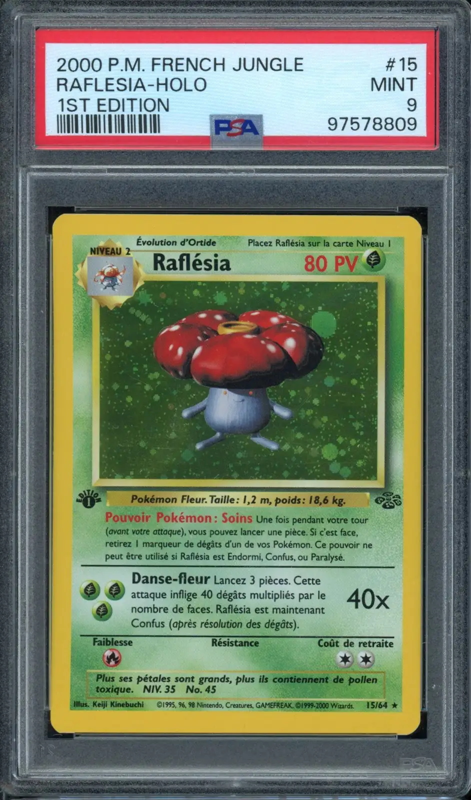 PSA 9 Raflésia Holo