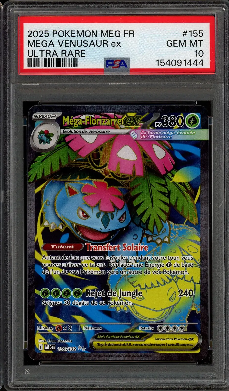 PSA 10 Méga-Florizarre Ex