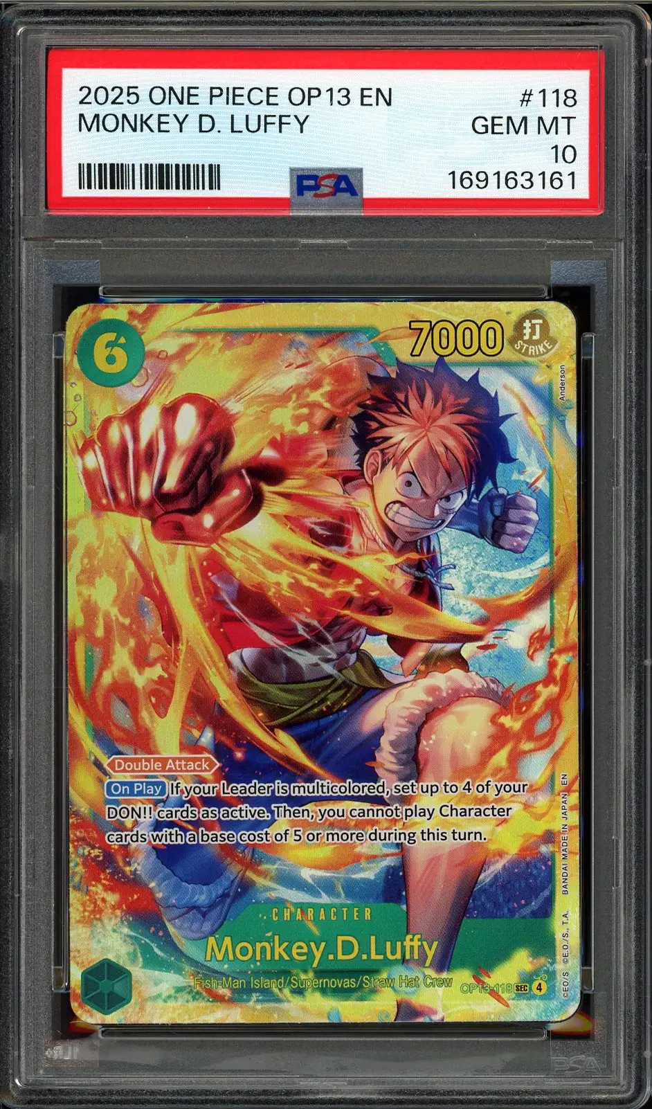 PSA 10 Monkey D. Luffy