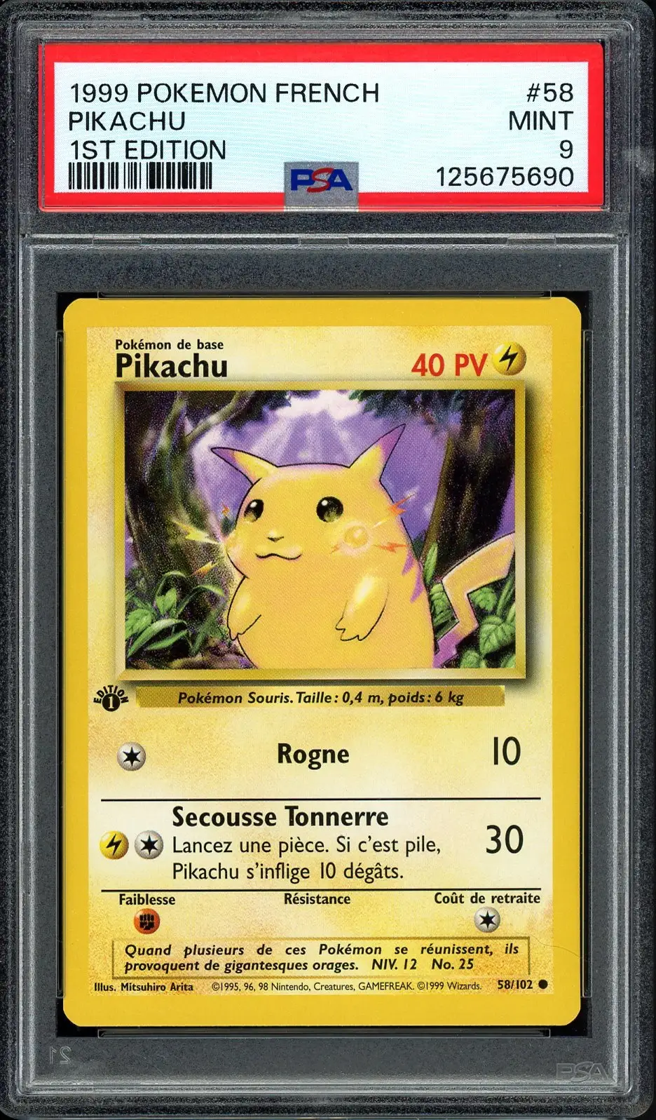 PSA 9 Pikachu