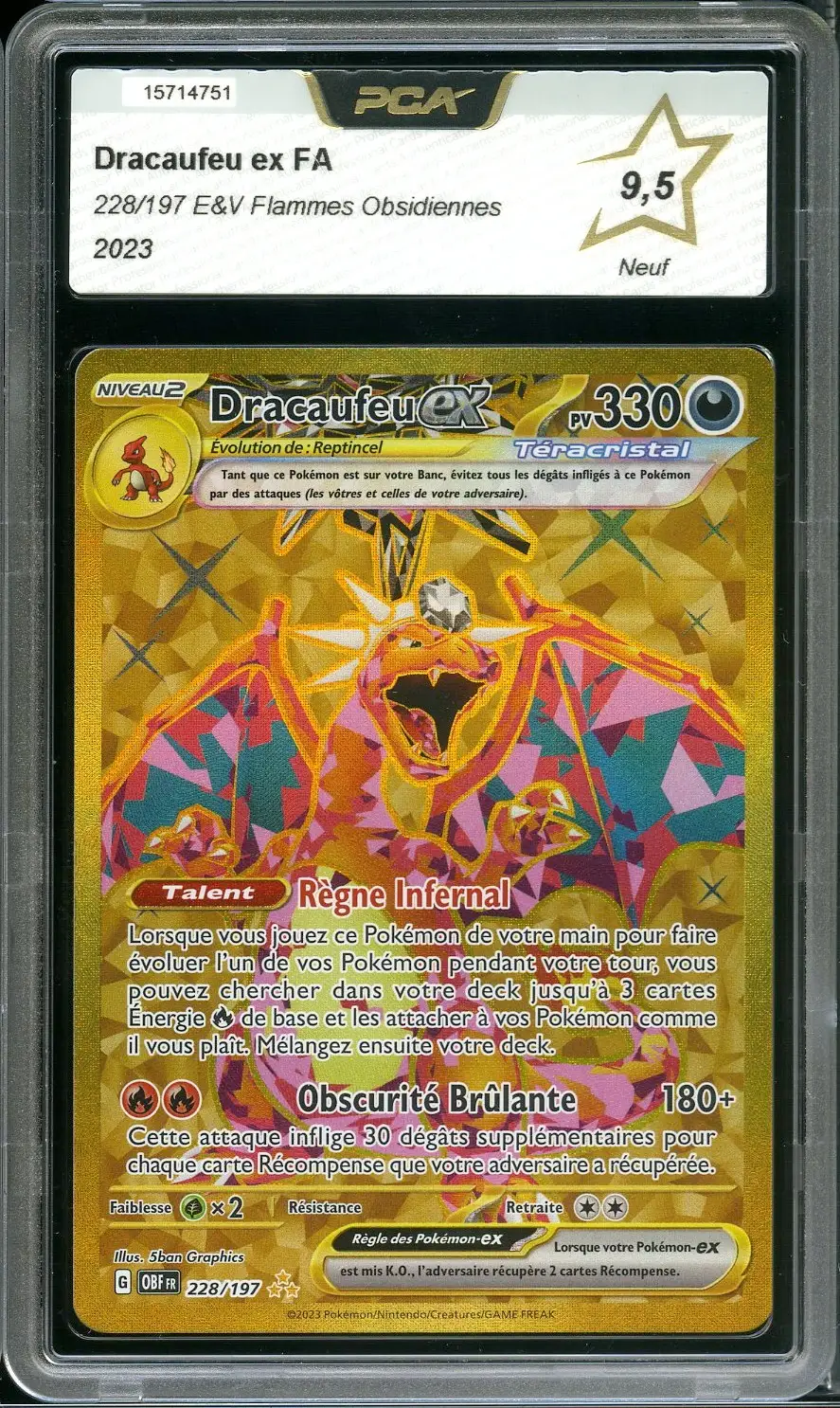 PCA 9.5 Dracaufeu Ex Gold