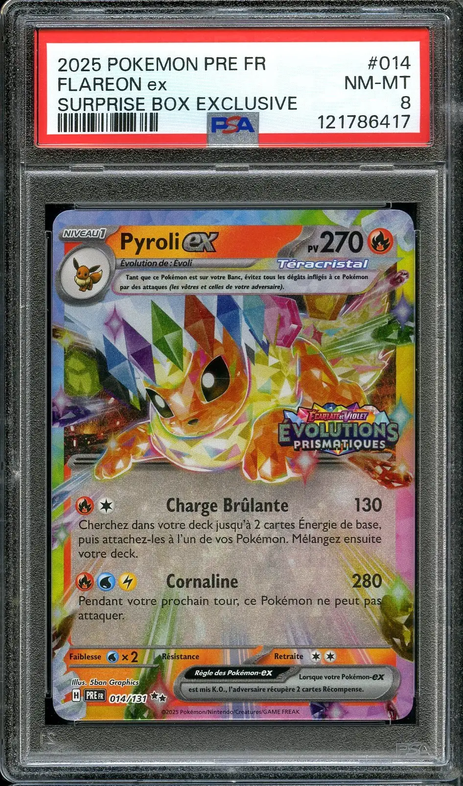 PSA 8 Pyroli Ex Stamp