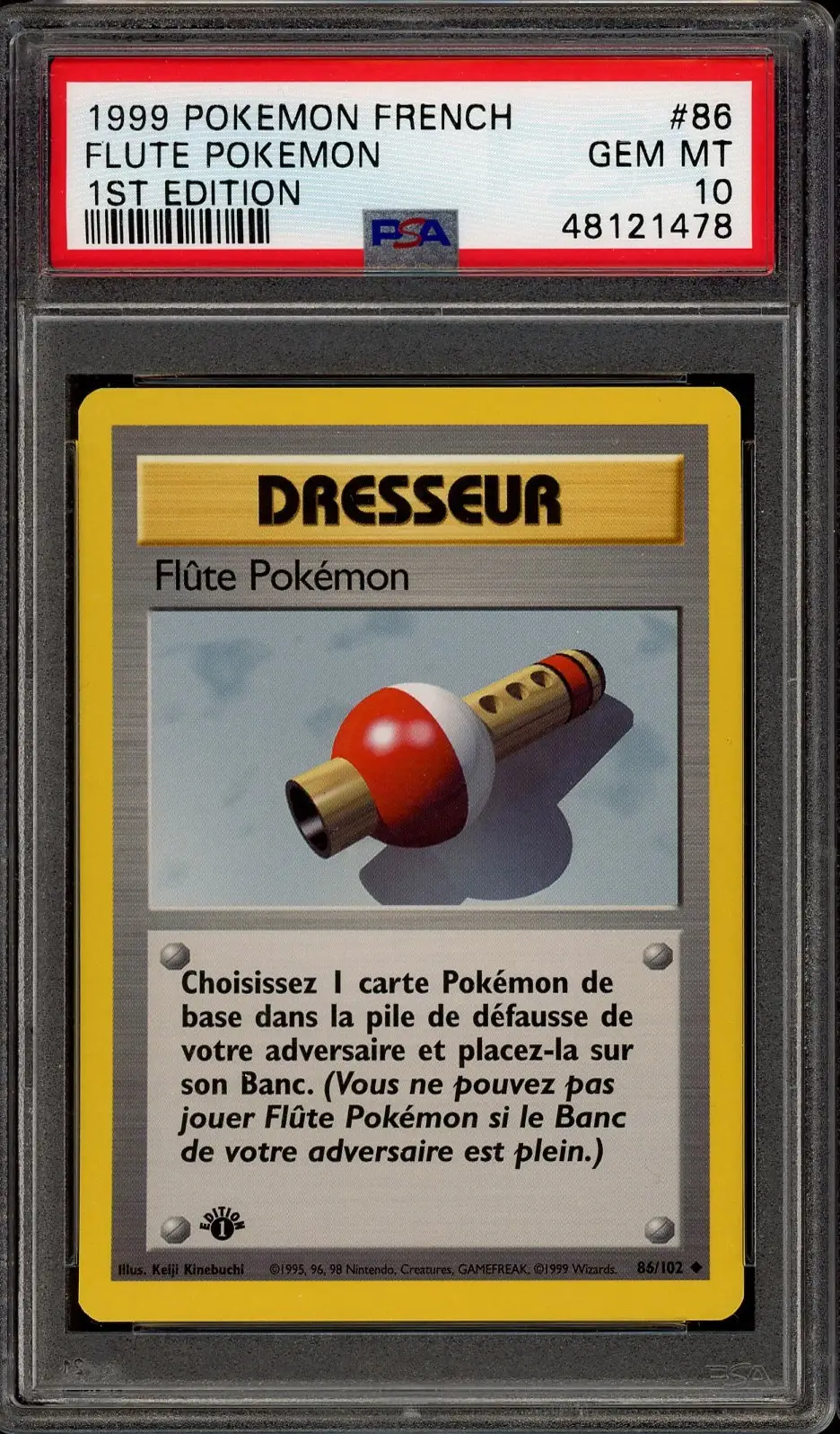 PSA 10 Flûte Pokémon