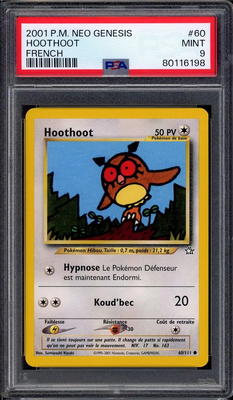 PSA 9 Hoothoot