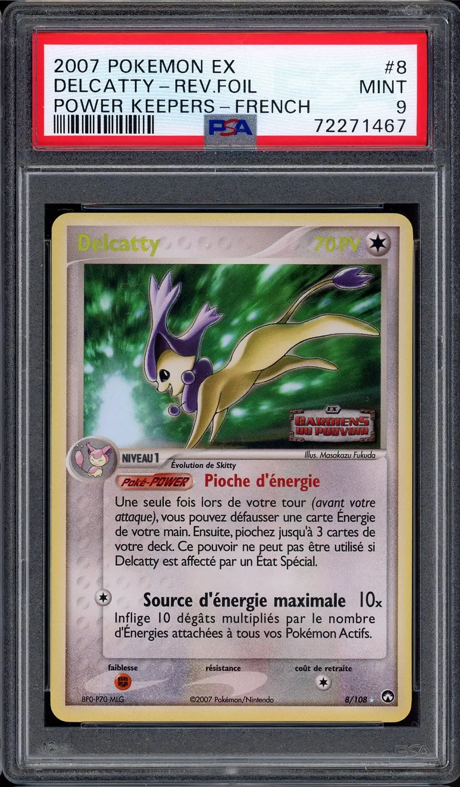 PSA 9 Delcatty Holo Reverse