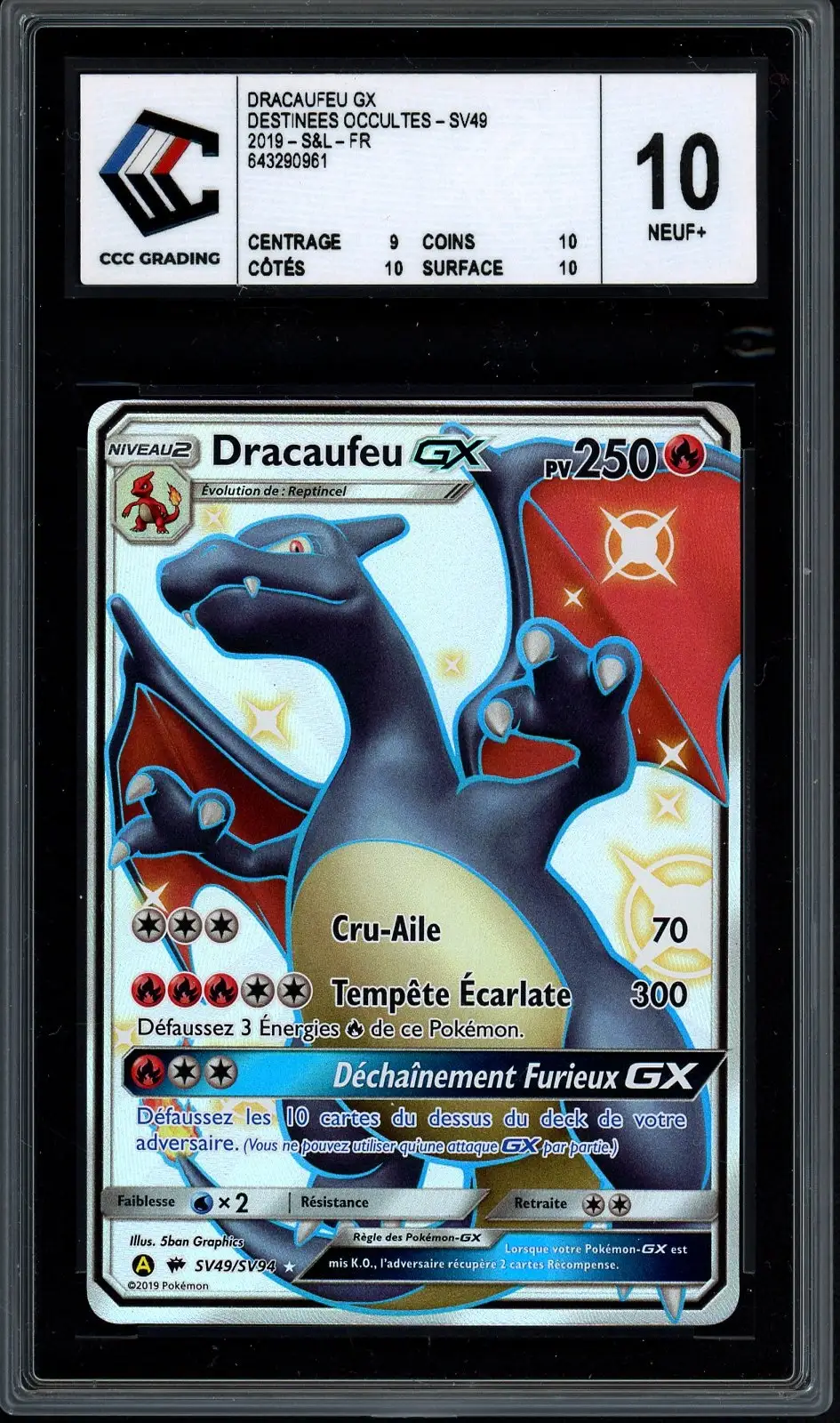 CCC 10 Dracaufeu Gx Shiny
