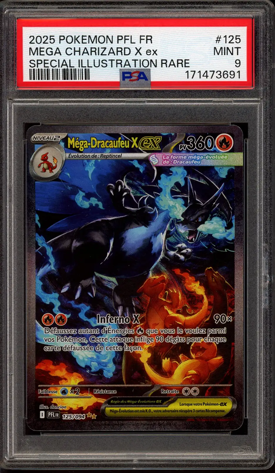 PSA 9 Méga-Dracaufeu X Ex