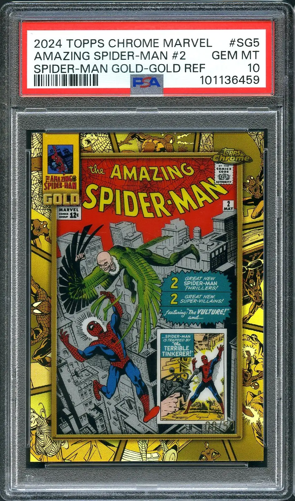 PSA 10 The Amazing Spider-Man #2 Gold Refractor