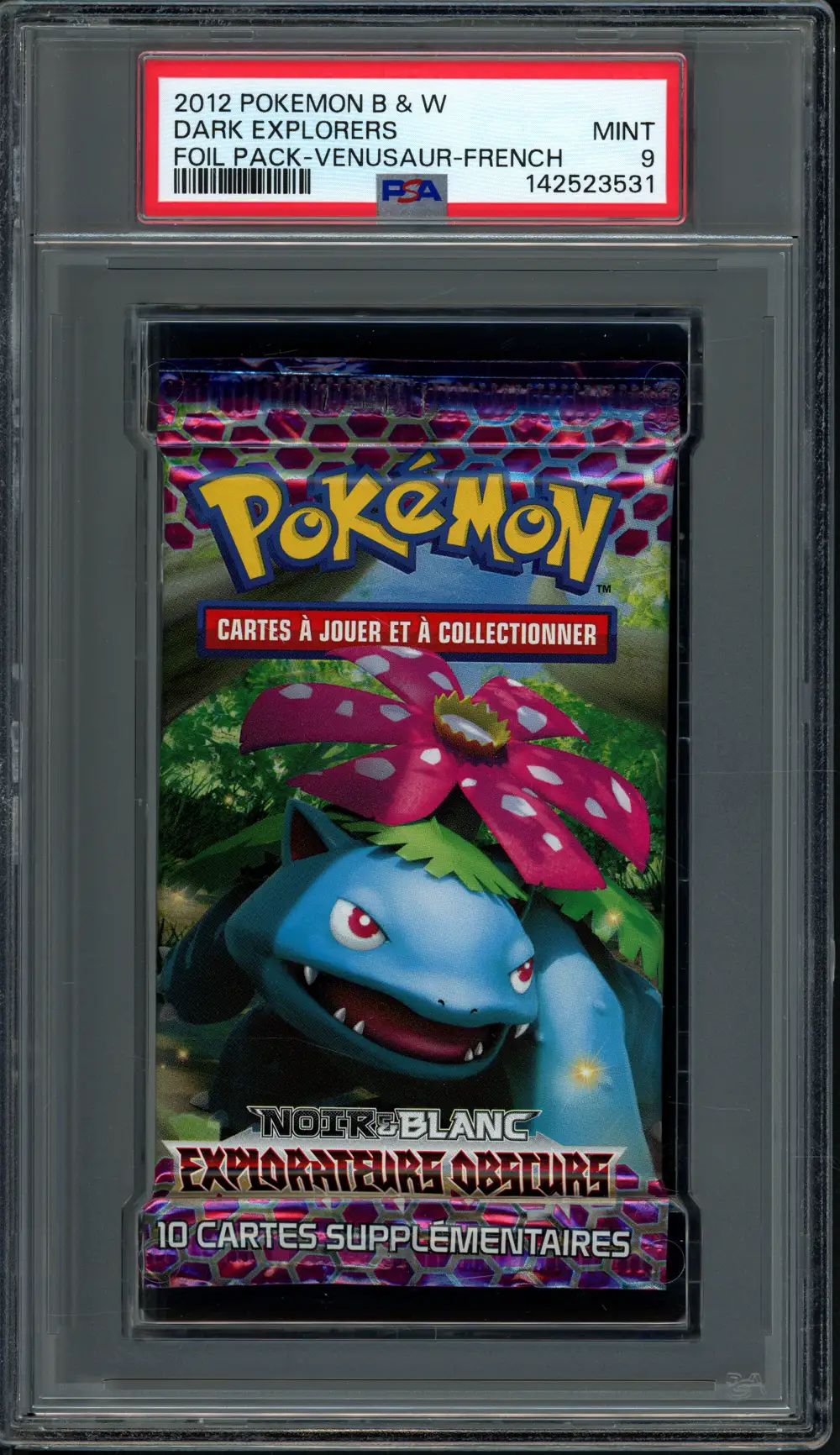 PSA 9 Booster Noir & Blanc Explorateurs Obscurs