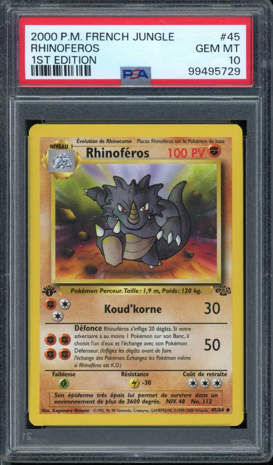 PSA 10 Rhinoféros