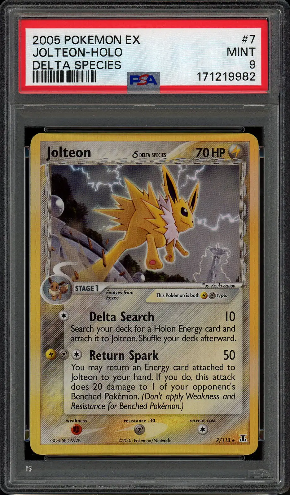 PSA 9 Jolteon Holo