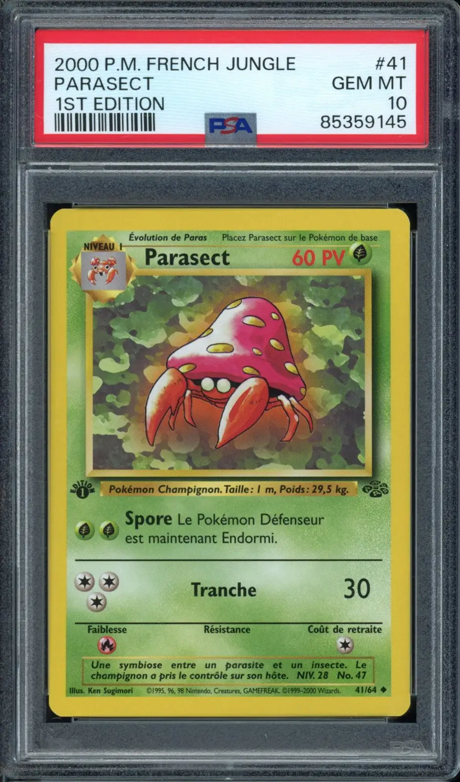 PSA 10 Parasect