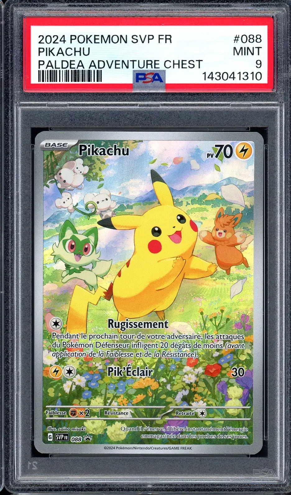 PSA 9 Pikachu