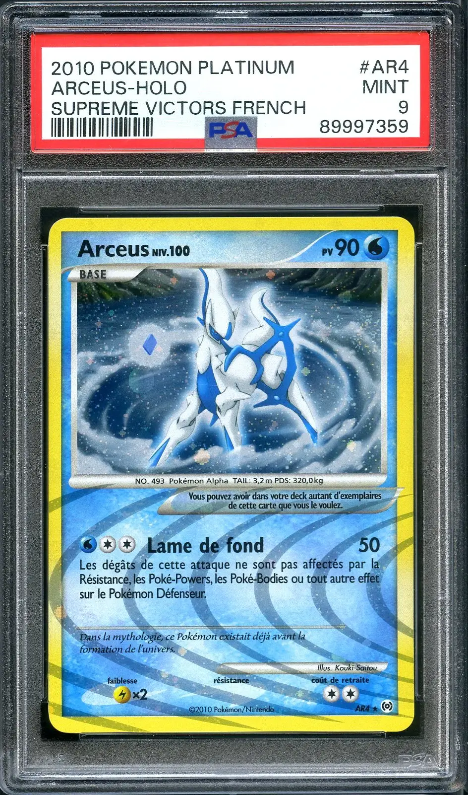 PSA 9 Arceus Holo