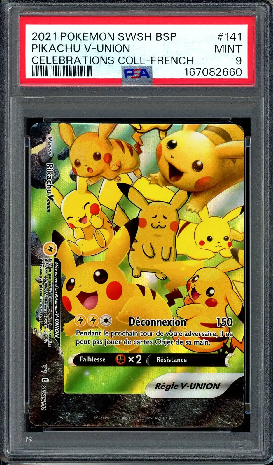 PSA 9 Pikachu V Union