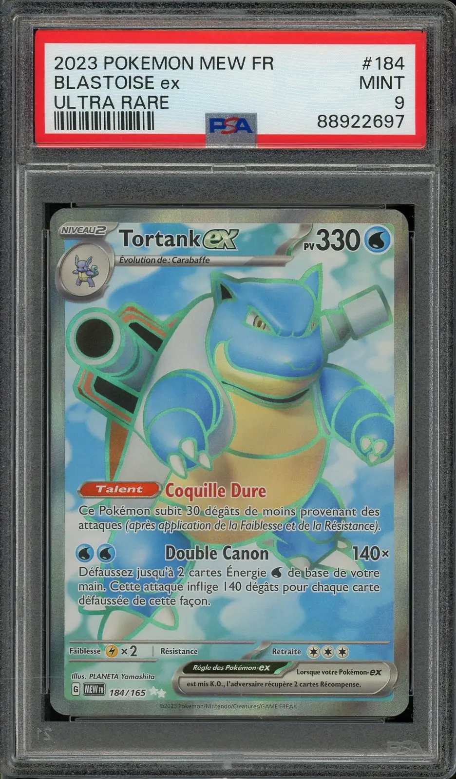 PSA 9 Tortank Ex