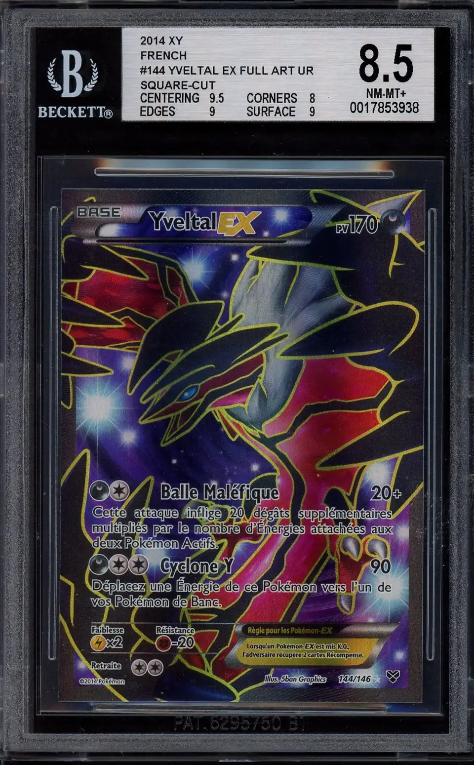 BGS 8.5 Yveltal Ex