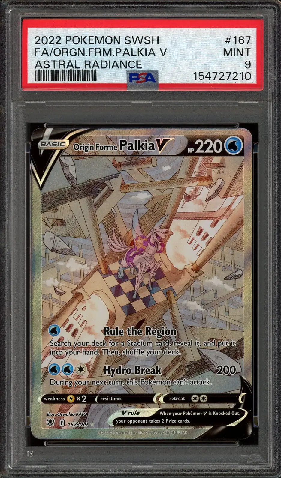 PSA 9 Origin Forme Palkia V