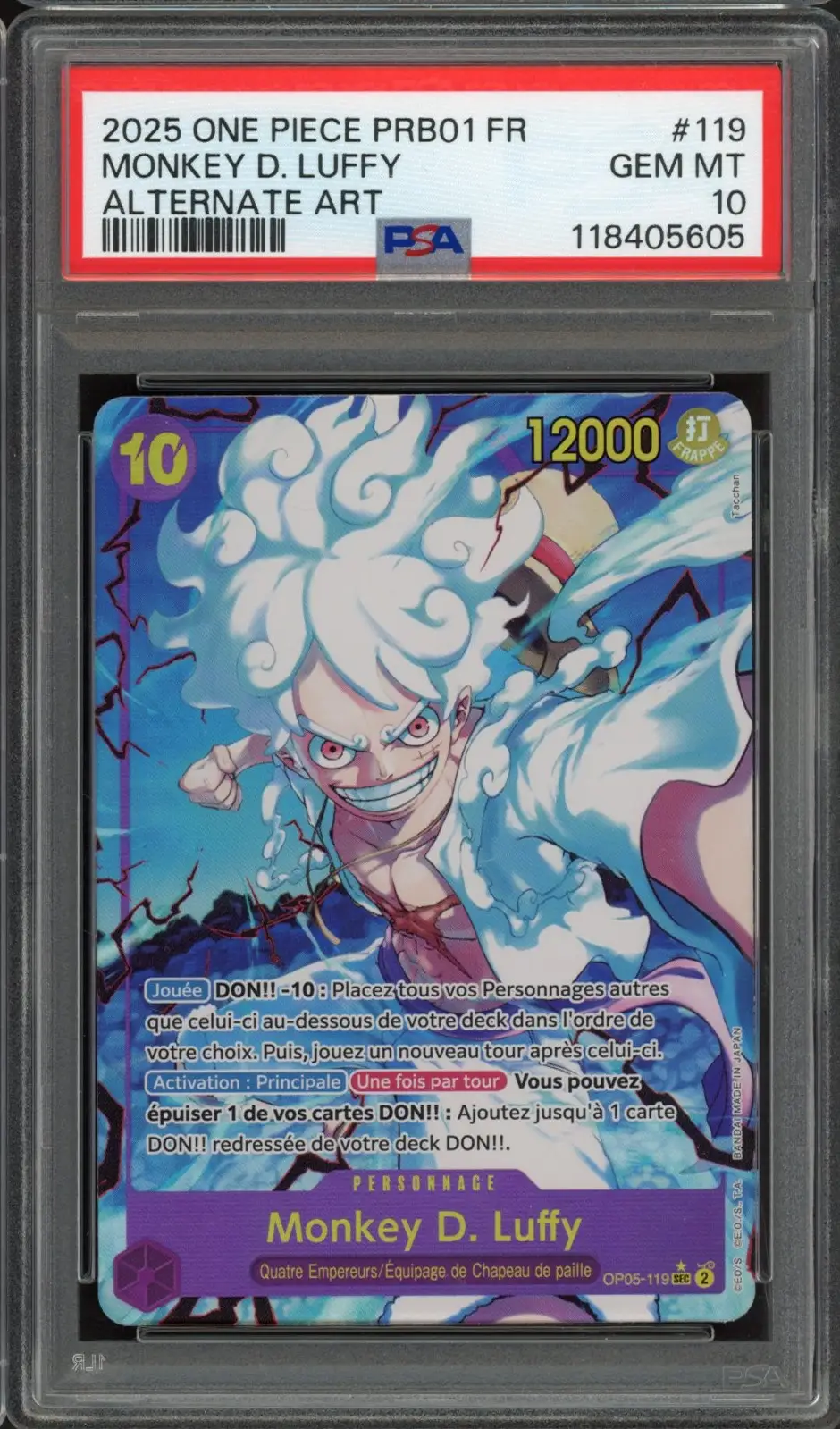 PSA 10 Monkey D. Luffy