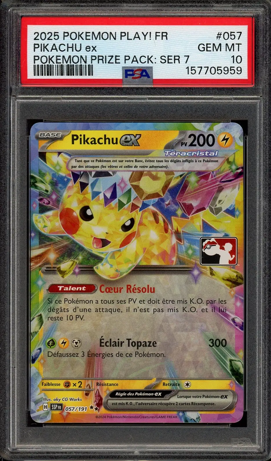 PSA 10 Pikachu Ex Stamp