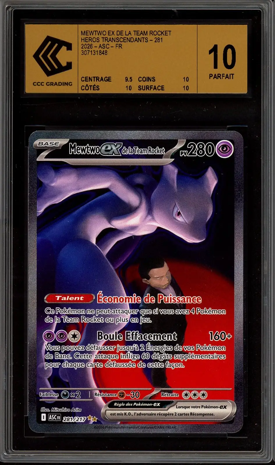 CCC 10 Mewtwo Ex de la Team Rocket