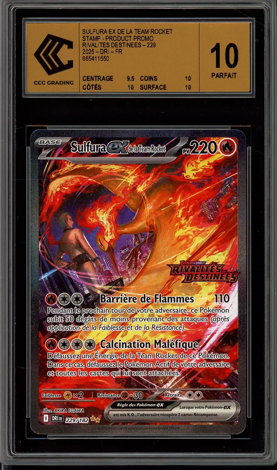 CCC 10 Sulfura Ex de la Team Rocket Stamp