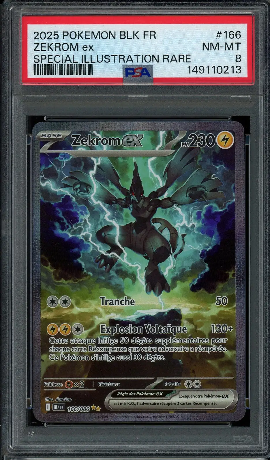 PSA 8 Zekrom Ex