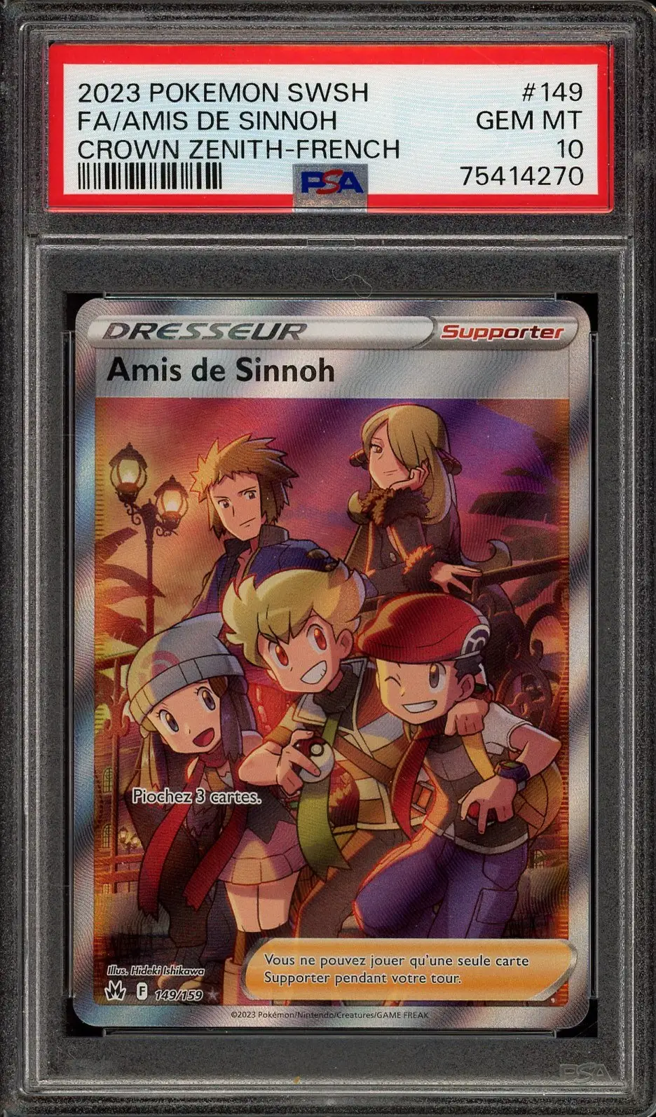 PSA 10 Amis de Sinnoh