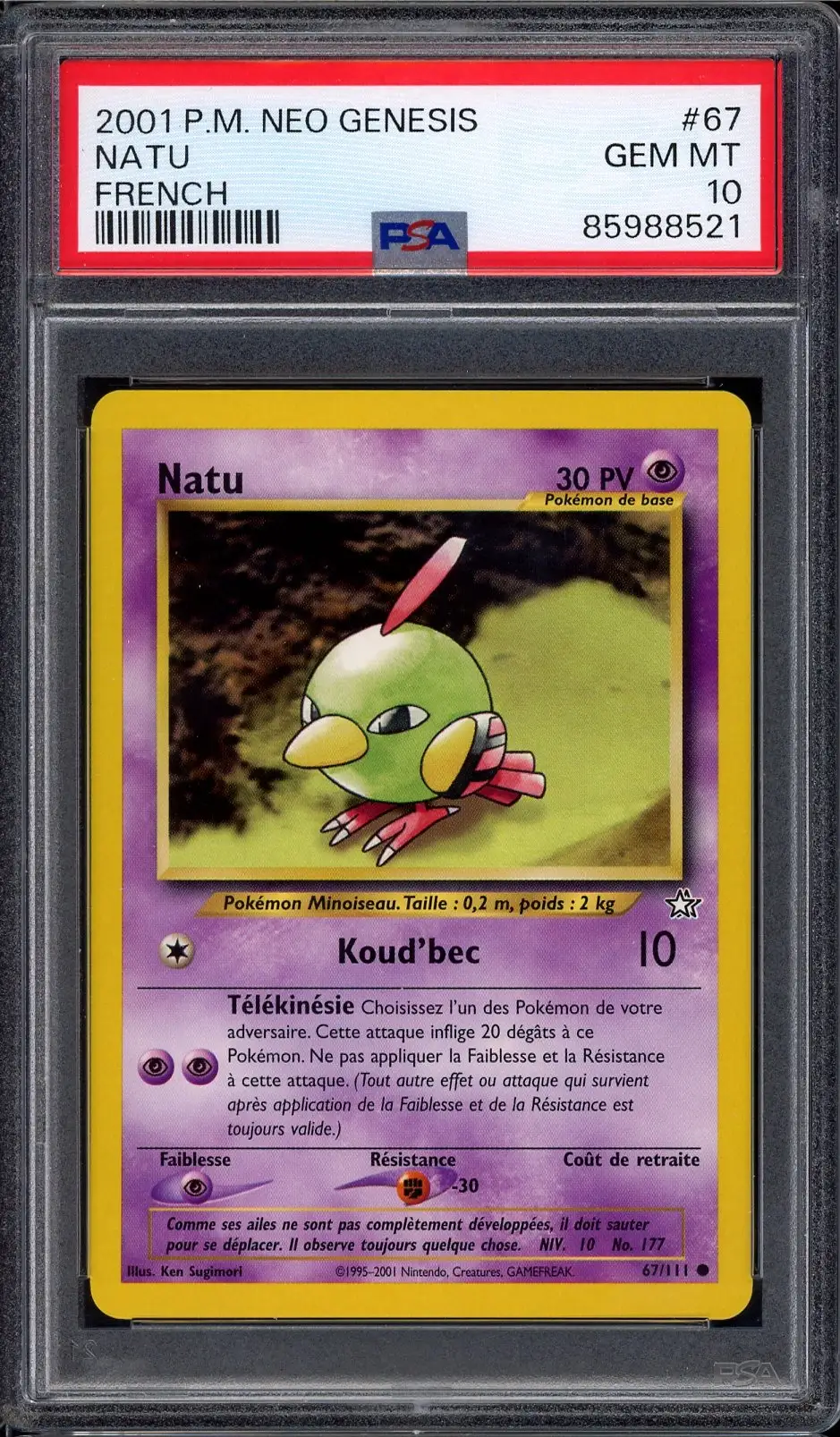 PSA 10 Natu