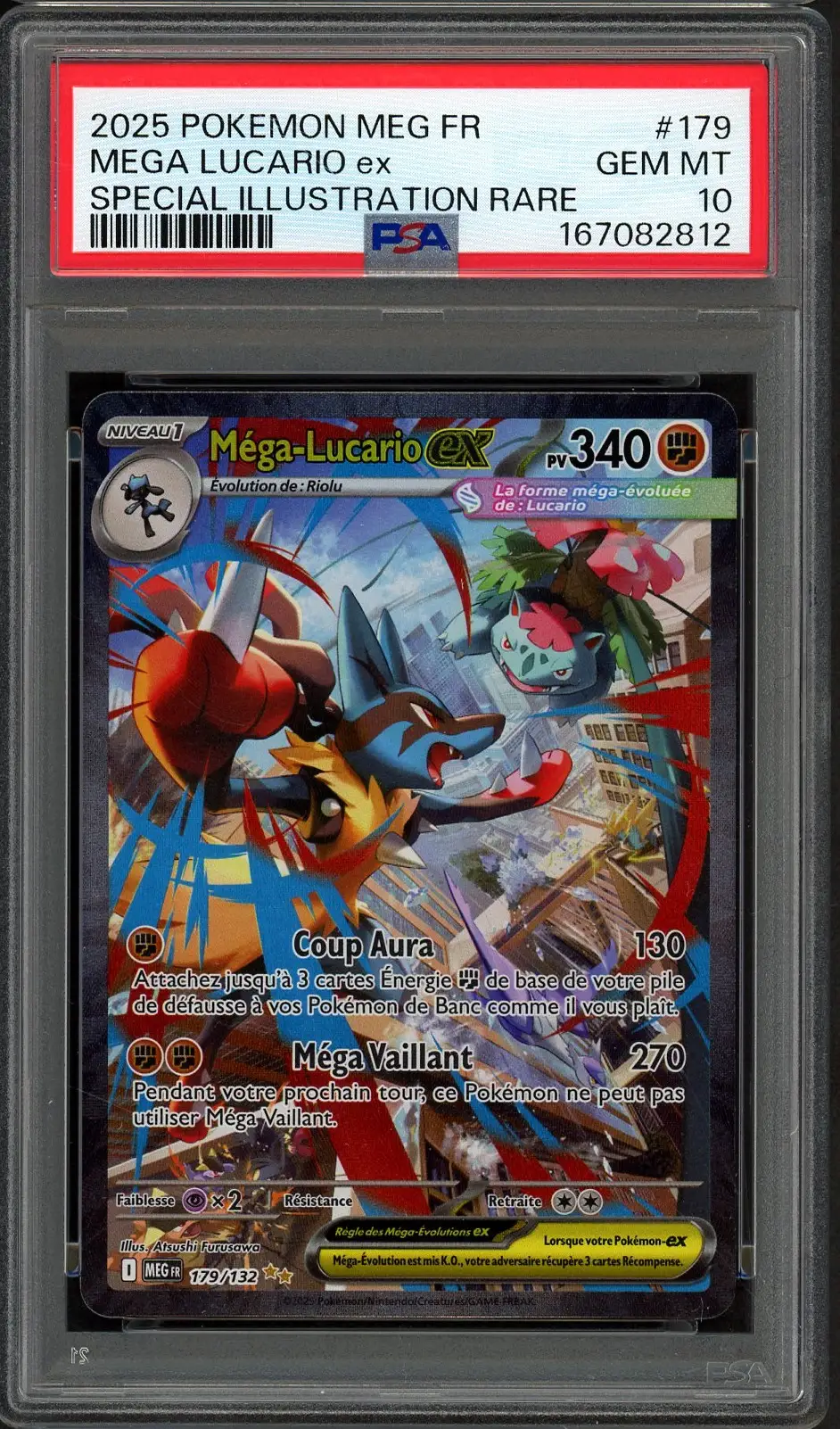 PSA 10 Méga-Lucario Ex