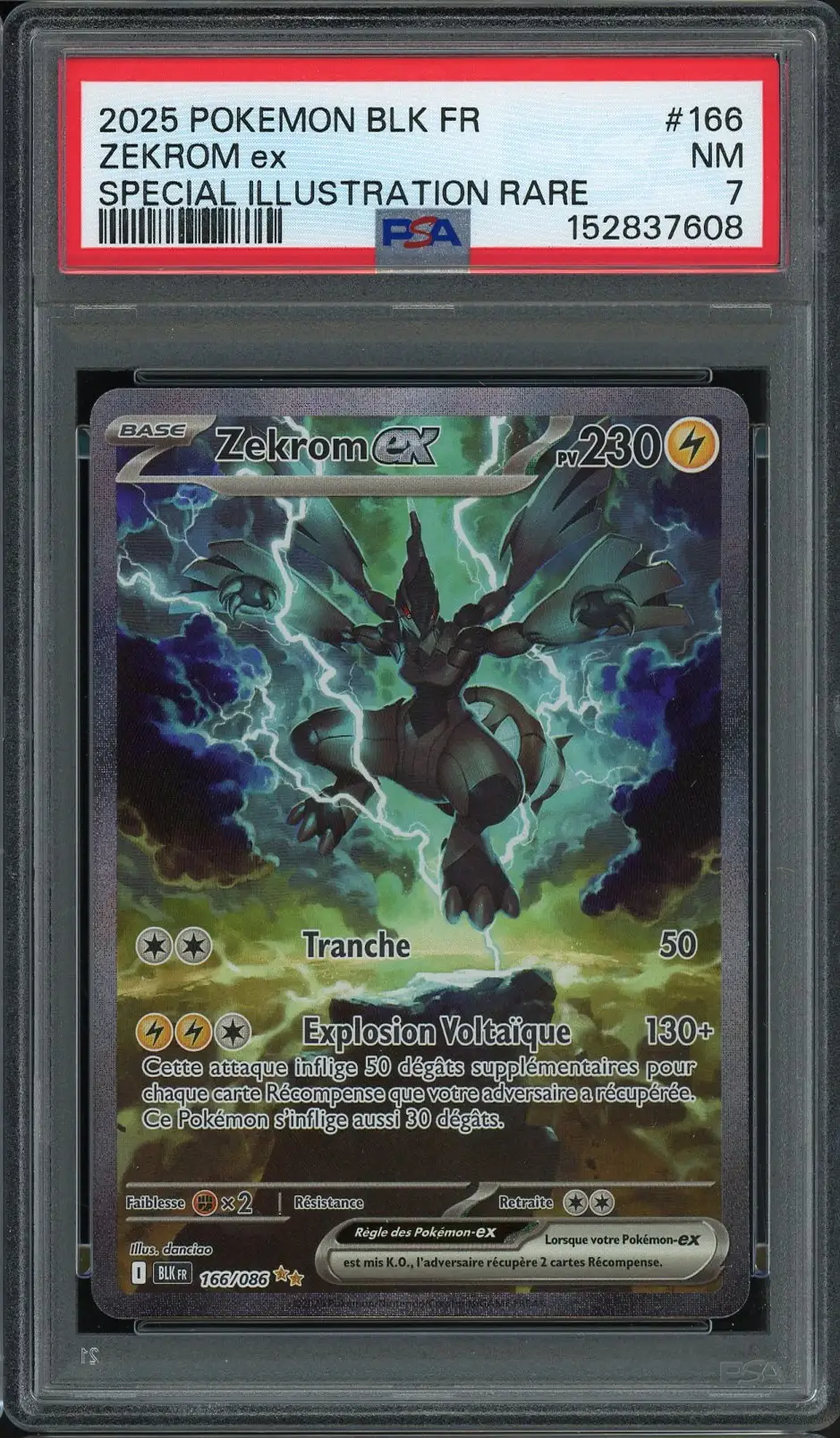 PSA 7 Zekrom Ex
