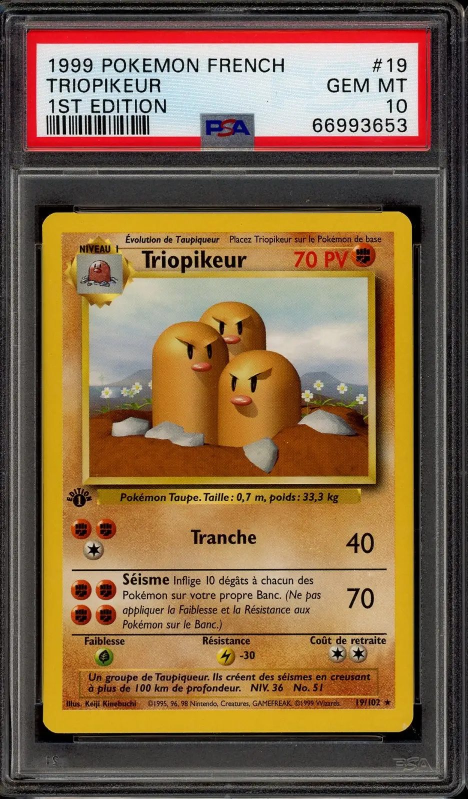 PSA 10 Triopikeur