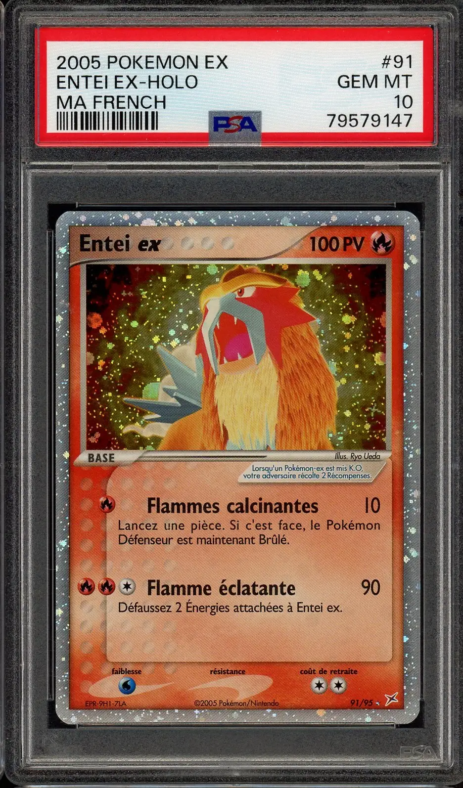 PSA 10 Entei Ex