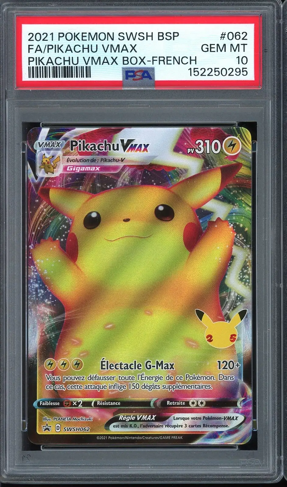 PSA 10 Pikachu VMax