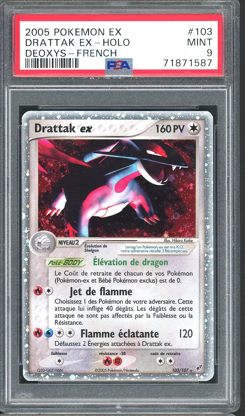 PSA 9 Drattak Ex