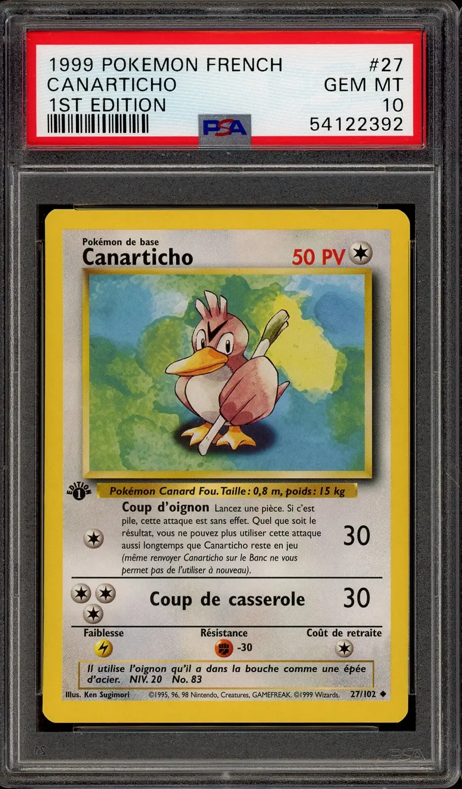 PSA 10 Canarticho