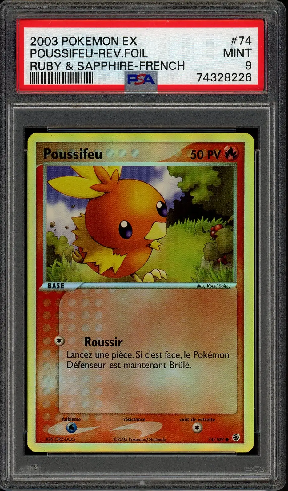 PSA 9 Poussifeu Reverse