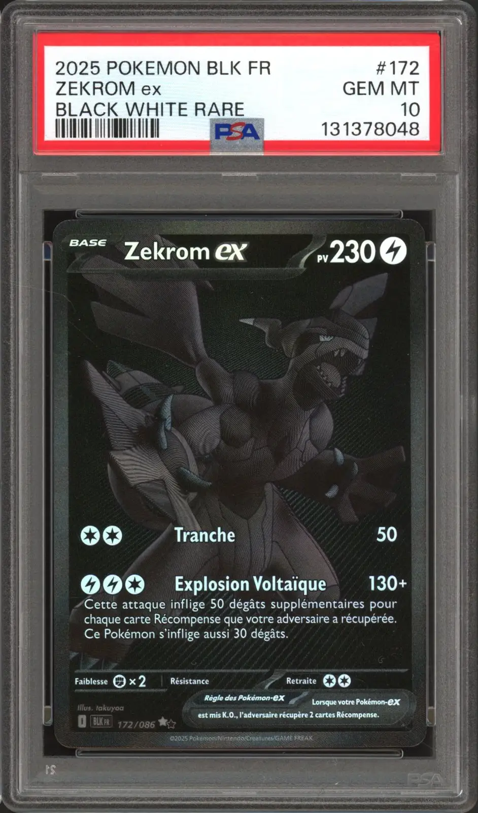 PSA 10 Zekrom Ex