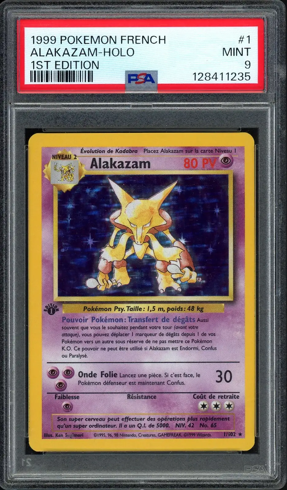 PSA 9 Alakazam Holo