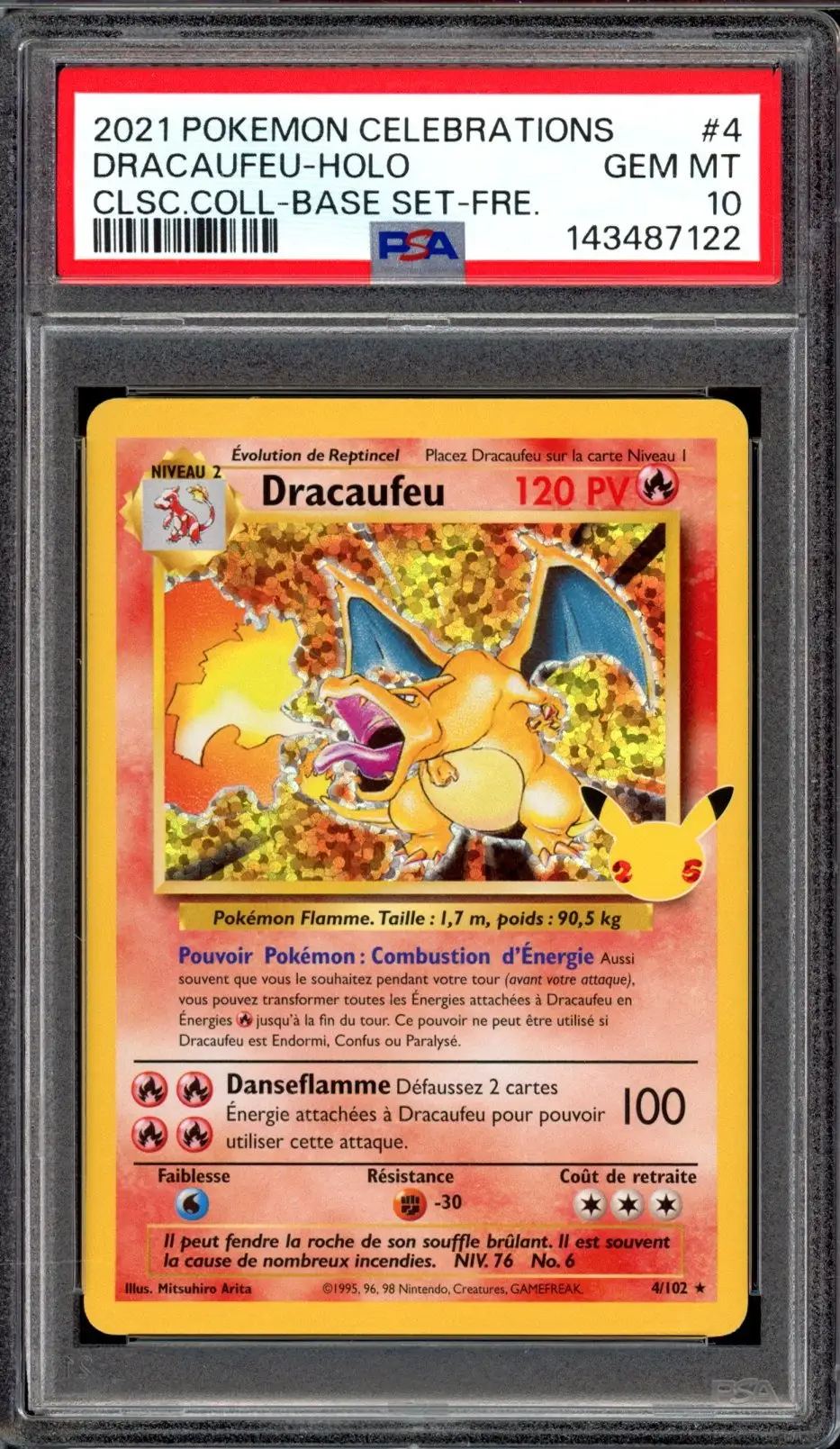 PSA 10 Dracaufeu Holo