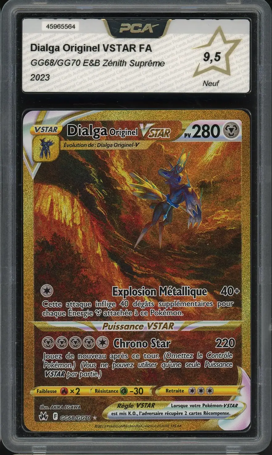 PCA 9.5 Dialga Originel VStar Gold